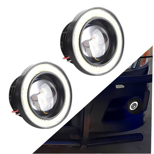 Jokormo Pack-2 Car Angel Eye LED Fog Light, 3