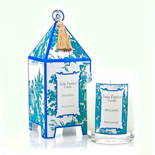 Seda France Classic Toile Hyacinth Pagoda Candle