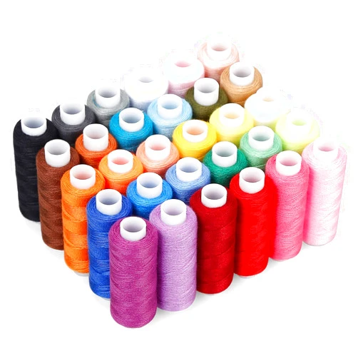 CiaraQ Sewing Threads Kits, 30 Colors Polyester 250 Yards Per Spools for Hand Sewing & Embroidery