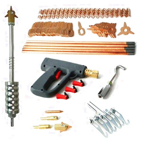 Pinkelin 86 PCS Dent Puller Welder Kit, Car Body Spot Repair Device for Car Dent Repair, Stud Welder Dent Repair Kit Mini Welding Machine Tool for Metal Surface Dent Removal