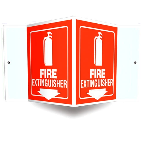 AccuformNMC Fire Extinguisher 3D Projection Sign, 6
