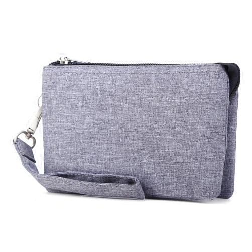 Crest Design Water Repellent Cell Phone Purse Wristlet Clutch Wallets For Women With Wrist Strap