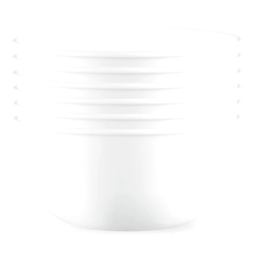 Corelle Vitrelle 28-oz Soup/Cereal Bowls Set of 6, Chip & Crack Resistant Dinnerware Bowls for Soup, Ramen, Cereal and More, Triple Layer Glass, Winter Frost White