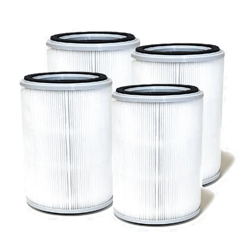 Nispira 3-in-1 True HEPA with Activated Charcoal Replacement Filters, Compatible with TOPPIN TPAP001 Air Purifier Comfy Air C2, 4-Packs