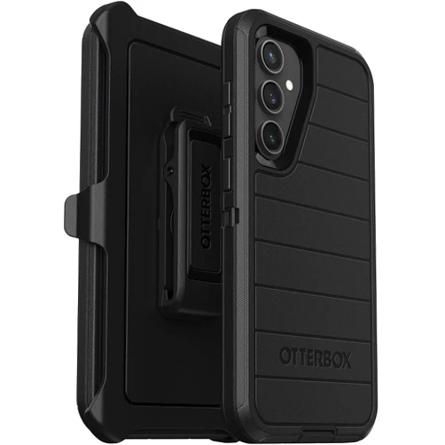 OtterBox Defender Series Case for Samsung Galaxy S23 FE (Only) - Holster Clip Included - Microbial Defense Protection - Non-Retail Packaging - Black