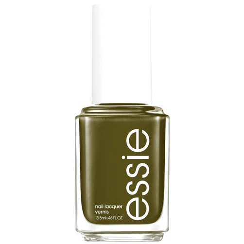 essie Salon-Quality Nail Polish, Vegan, Fall 2023, Olive Green, Meet Me at Midnight, 0.46 fl oz