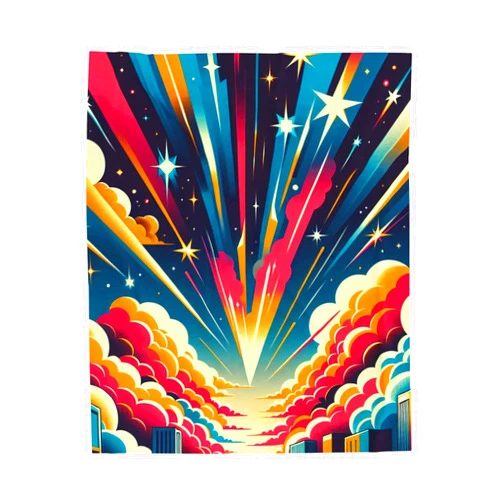Maxwell Alexander's City Lights Ignite The Stars- Compatible with Plush Blanket (Size: 60
