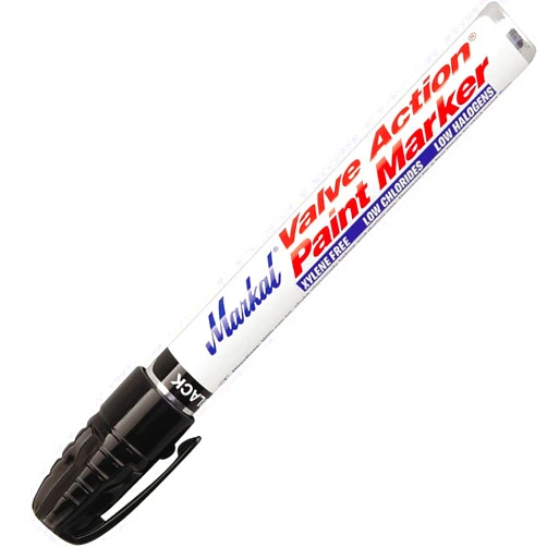 Markal 96803 Valve Action Ppaint Marker, Black