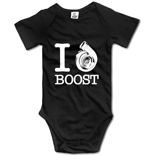 LyCheer Boost Engine Car Racing - Baby Cartoon Bodysuit Short Sleeve Onesie Rompers