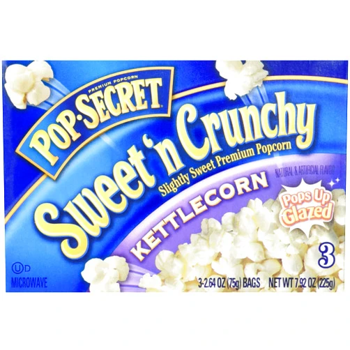Pop Secret Sweet 'N Crunchy Popcorn Kettlecorn - 3 CT
