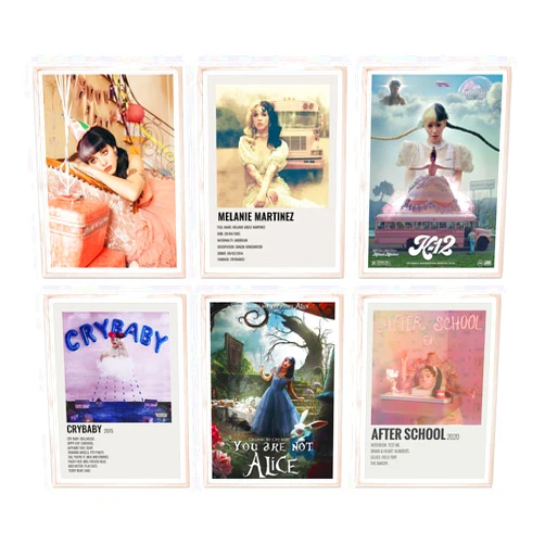 Generic Melanie Martinez Poster Canvas Wall Art Decor Print Picture Paintings for Living Room Bedroom Decoration Set of 6 Prints, 8x10 Inch Unframed