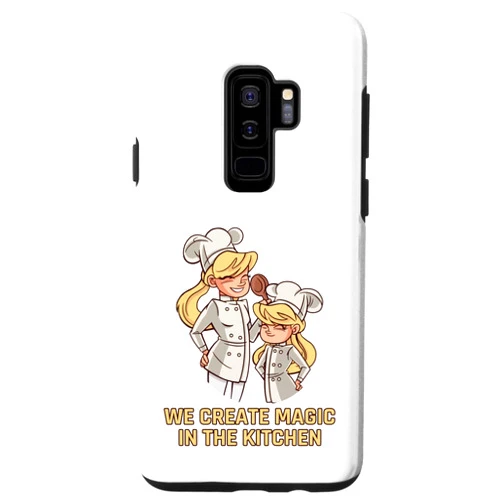Kochen Koch Köchin Küche Essen Backen Hobby Rezept Galaxy S9+ We create magic in the kitchen cooking kitchen chef mother Case