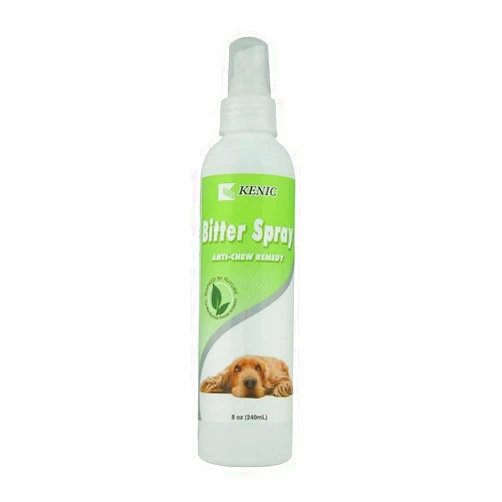 Kenic Anti-Chew Bitter Spray Deterrent for Dogs & Cats, Anti-Lick, No-Chew Training Aid, Safe for use on Furniture, Paws & Shoes & More, Made in USA
