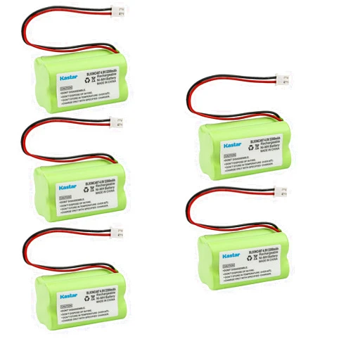 Kastar 5-Pack BL93NC487 Ni-MH Battery 4.8V 2200mAh Replacement for Lithonia ELBCS06 ELB-CS06 MAG93NC487 ELNICD-48-700 ELNICD48700 ELBB006, Unitech AA500MAH D-AA500mAh CFS47NC 80048800