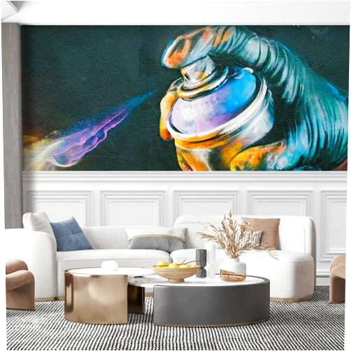 SIGNFORD Wall Mural Colorful Graffiti Removable Wallpaper Wall Sticker for Bedroom Living Room - 66x96 inches