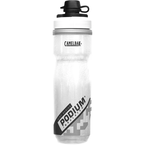 CamelBak Podium Dirt Chill Bicycle Insulated Bottle, 2 Times Cold Insulation, Dirt Prevention, Includes Cap, Soft, Easy to Drink, 21.8 fl oz (620 ml)