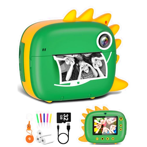 Gofunly Kids Instant Camera for 3-12 Years Old Kids Toddlers Childrens Boys Girls Christmas Birthday Gifts 2.0 Inch Screen 12MP / 1080P HD Video Camera Baby Instant Print Digital Camera