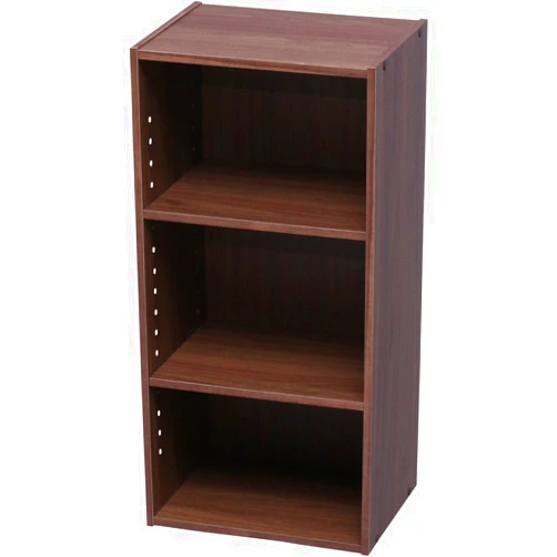 Iris Ohyama MDB-3K Color Box, Storage Box, Bookshelf, 2 Tiers, Movable Shelf, Width 14.4 x Depth 11.4 x Height 28.7 inches (36.6 x 29 x 73.2 cm), Walnut Brown, Module Box