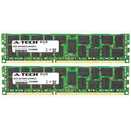 A-Tech 16GB ECC Registered Memory Kit (2 x 8GB) for DELL Precision T3600 T3610 Workstation - ECC RDIMM DDR3 PC3-10600 1333MHz 240-Pin DIMM 2Rx4 1.5V Dual Rank RAM (AM144371)