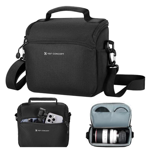 K&F Concept Camera Sling Bag Small Crossbody Camera Case DSLR/SLR/Cute Compact Shoulder Photography Bags for Photographers