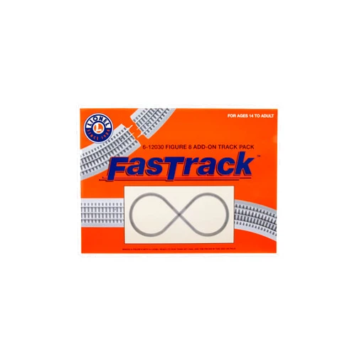Lionel FasTrack Figure-8 Add-On Track Pack, Electric O Gauge
