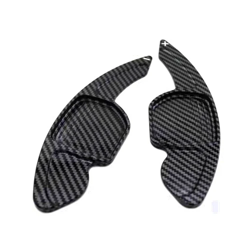 CANVIJ Steering Wheel Paddle Carbon Fiber Car Steering Wheel Shift Paddle Extension Car-Styling Sticker, for Audi A6 C7 2012-2018
