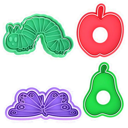 Generic The Very Hungry Caterpillar Cookie Cutter & Stamp