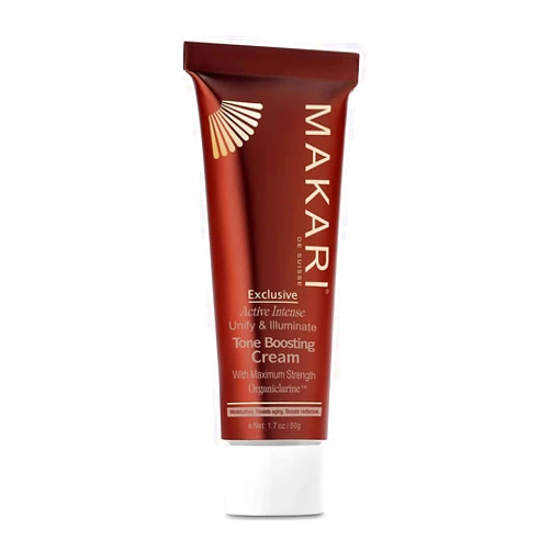 Makari Exclusive Active Intense Tone Boosting Face Cream (1.7 oz) | Skin-Brightening Facial Cream | Moisturizes and Softens | Smoothens Fine Lines & Wrinkles | For Dry, Normal, and Maturing Skin