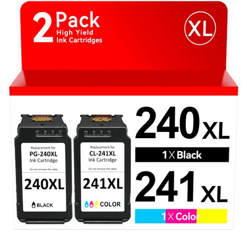 OEGGOINK PG-240 XL/CL-241 XL Ink Cartridges Compatible for Canon 240XL 241XL Combo Pack for Canon PIXMA MG3620 MG3600 TS5120 MX472 Printer (1 Black,1 Color)
