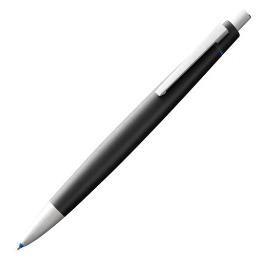 Lamy 2000 black 4-colors - multicoloured ballpoint pen (black, blue, red, green) - with a displayed automatic colour selection - incl M 21 ballpoint refills in black, blue, red & green