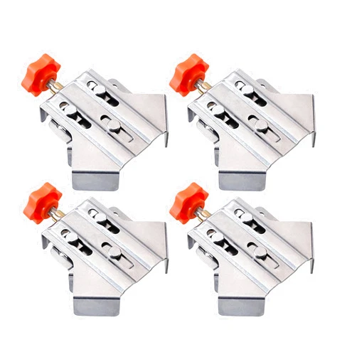 Hilitand 4Pcs 90 Degree Corner Clamps, Right Angle Clamp with Adjustable Swing Corner, Woodworking Fixing Clips