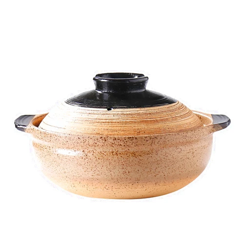 OITRCSS Ceramic Casserole Dish, Clay Pot, Earthen Pot Cookware with Lid for Dinner and Party, Stockpot for Rice Hot Pot, Stew, Soup, Steam, Bakeand Serve Oven Safe-Heat Resistant (deep-1.58QT(1.5L))