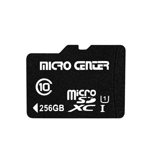 INLAND Micro Center 256GB Class 10 MicroSDXC Flash Memory Card with Adapter for Mobile Device Storage Phone, Tablet, Drone & Full HD Video Recording - 80MB/s UHS-I, C10, U1 (1 Pack)