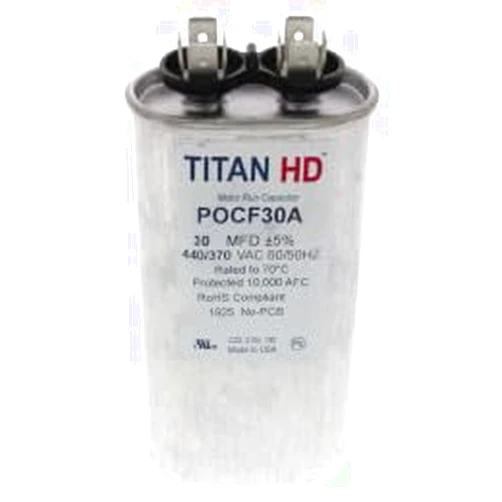 Generic 30 MFD Oval Motor Run Capacitor (440/370V)