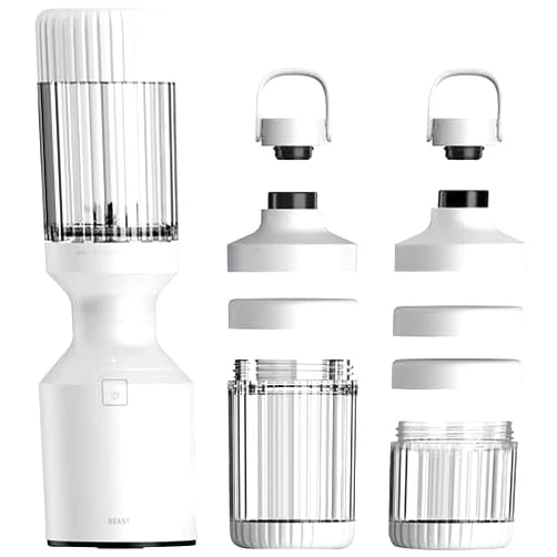 Generic Deluxe BEAST Blender Set - Featuring: Beast Blender, 3 Vessels, 3 Storage Lids, 2 Drinking Lids, 2 Carry Caps