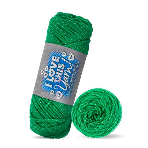 Hobby Lobby I Love This Yarn Medium – Soft Skein – 252 Yards of 97% Acrylic & 3% Metallic Polyester Yarn for Crocheting Blankets, Hats, & More – DIY Handcrafting Accessories