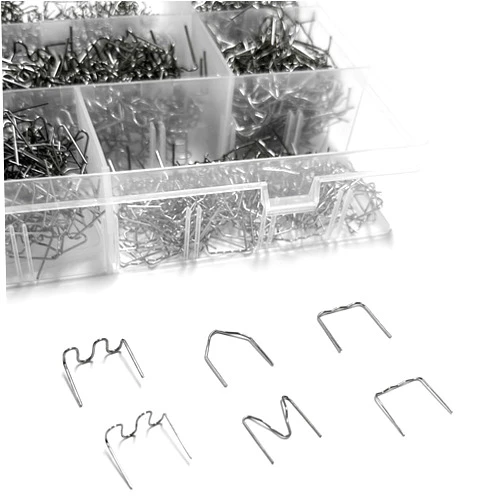 Sawvolker 3000PCS Hot Staples Plastic Welder Staples Kit,6 Kinds of Automotive Plastic Repair Welding Staples for All Cars, 0.6 0.8 mm Bumper Repair Welding Rod