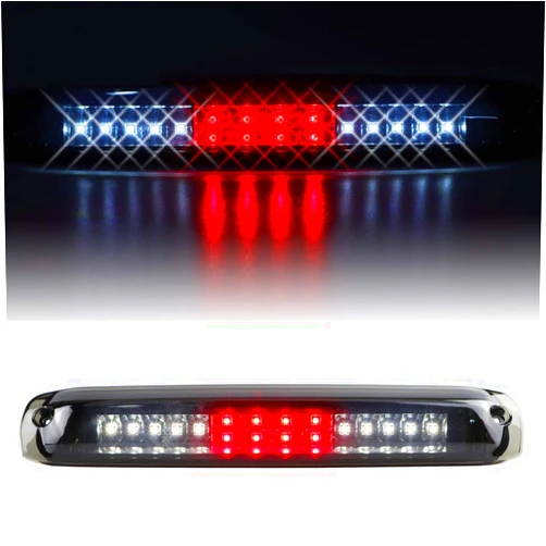 Bomusou Third Brake Light Cargo Lamp Fit for Chevrolet Silverado/GMC Sierra 1500-3500 HD 1999-2006, for Chevrolet Silverado/GMC Sierra 1500-3500 HD Classic 2007 (Black Housing Smoke Lens)