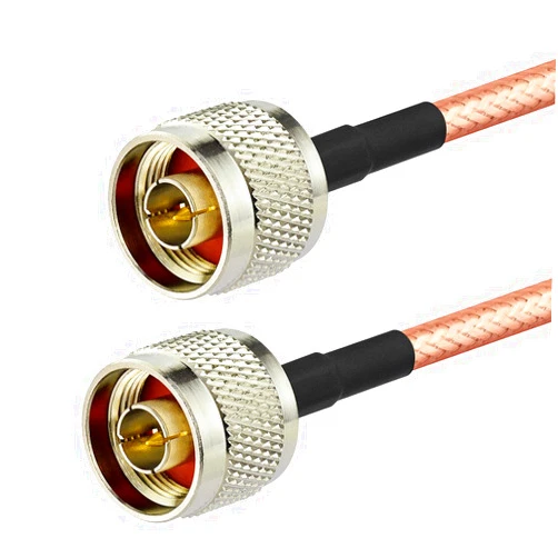 Eightwood N Male to N Male Jumper Low Loss RG400 Cable 12 inch for 4G LTE Antenna, WiFi Yagi Antenna, Router, Ham Radio