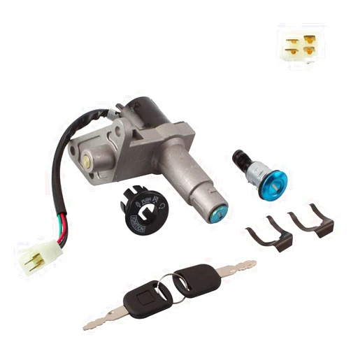 JSMANCAVE Ignition Key Set Ignition Switch Locks Fits for Chinese GY6 50cc 150cc Taotao Jonway Roketa Scooter 4 Stroke Engines Moped Tank Racer 139QMB 157QMJ 7 Deluxe 7A Roketa MC-03-150 (4108)