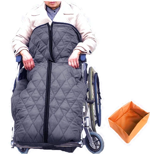 HDNSYNE Wheelchair Warmer Blanket, Waterproof Windproof Fleece Lined Cosy Leg Cover, Wheelchair Warm Leg Covers for Adults with Anti-Dirty Shoe Cover, for Manual and Powered Wheelchairs