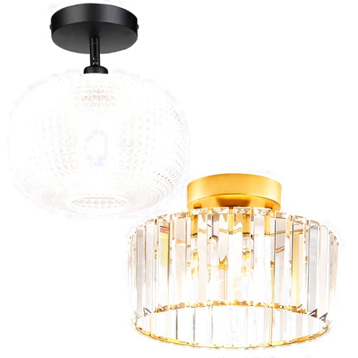 Jolydoly Semi Flush Mount Ceiling Light Hallway Light Fixture(2pack)