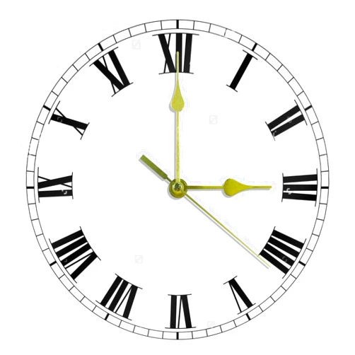 Solomon_Denny Roman Numbers Wall Clock Silent Non Ticking - 10 Inch Quality Quartz Battery Operated Round Roman Numerals Easy to Read Home/Office/Classroom/School Clock