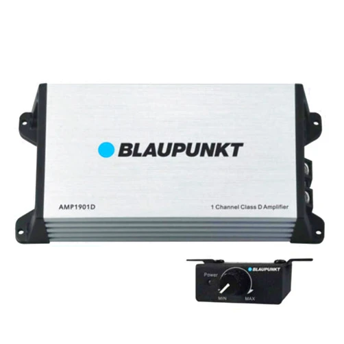 Blaupunkt AMP1901D Universal Car Speaker Amplifier Class D 1-Channel 2000 Watts Max Power