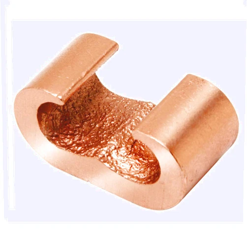 BURNDY HYGROUND HYTAP YGHC-C C-Tap Compression Connector, C Shape, 1-2/0 AWG Main/Run, 6-2 AWG Tap, Copper