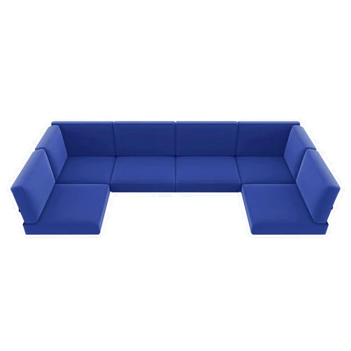 LayinSun Outdoor Furniture Replacement Cushions for 6 Seat Patio Rattan Wicker Sectional Conversation Sofa Set, 14-Piece Cushions Set