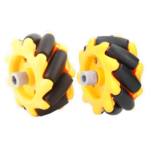 Eujgoov Mecanum Wheel 48mm Omni-Directional Wheel Smart Robot Car Accessories DIY Toy Components (1 Pair)