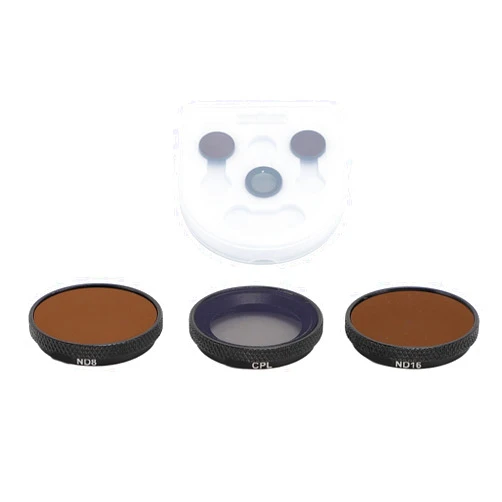 Yunir ND Filter Set Compatible with GO3S Camera,3 in 1 Lens Filter Set,ND8 ND16 CPL Polarizer Neutral Density Filter Kit,Optical Glass Aluminum Frame CPL ND Filters Set