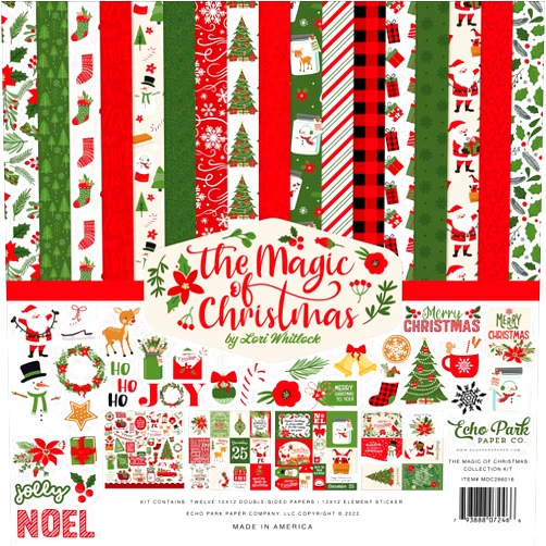 ECHO PARK PAPER COMPANY Magic of Christmas Echo Park Collection Kit 12