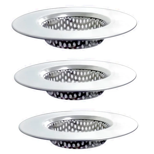 Huntonry 3PCS Bathtub Strainer, Shower Drain Hair Catcher, Bath Tub Drain Cover, Fliter, Hair Stopper, Stainless Steel Drain Catcher, Floor Drain Strainer, Fit for 1.65